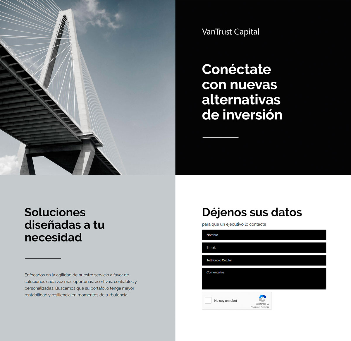 Landing Page Inversiones